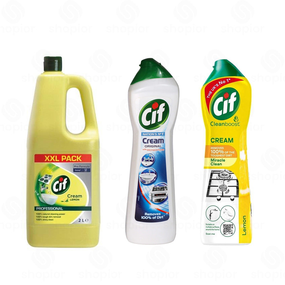 Cif Cream Cleaner | Pro Formula, Multipurpose Kitchen & Bathroom Cleaners | Heavy Duty Grease