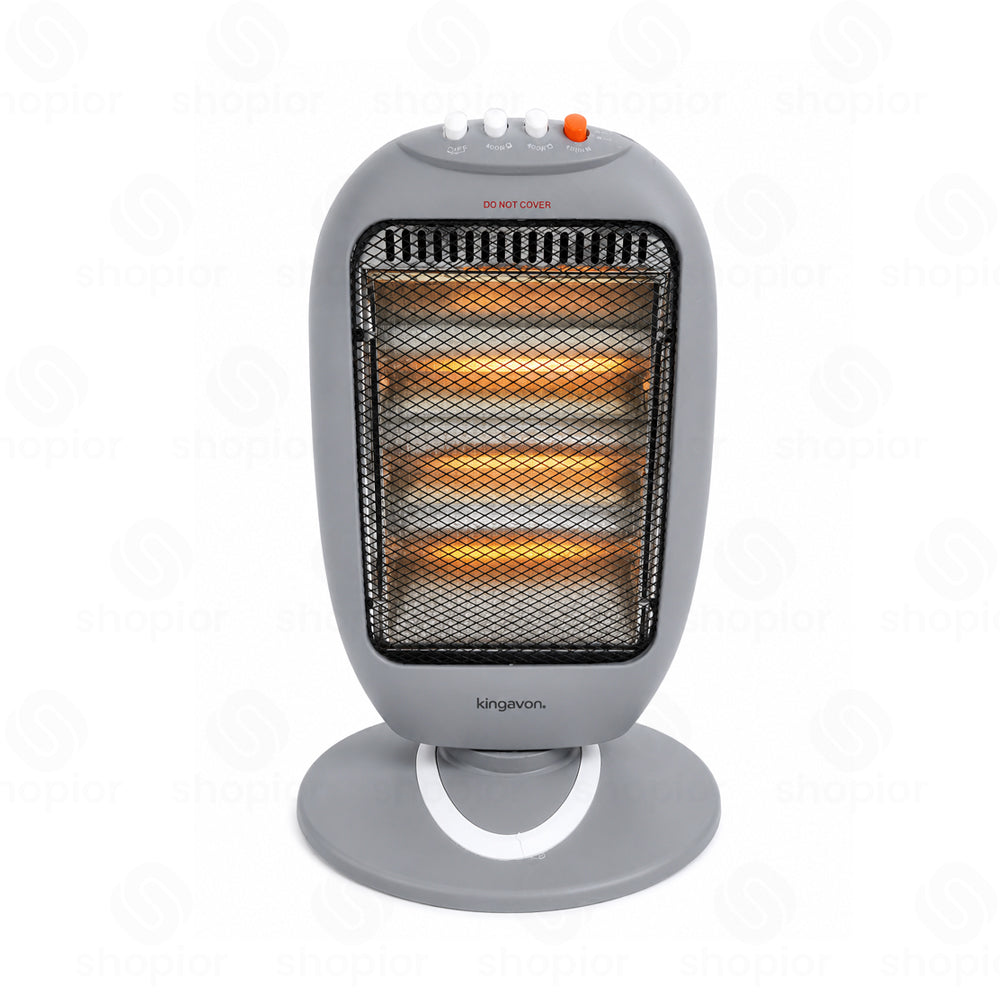 1200W Oscillating Halogen Electric Portable Fast Heat Space 3 Setting Heater