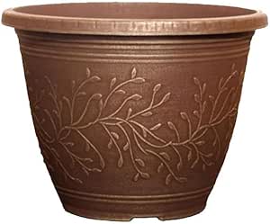 Round Linden Garden Plant Pot – Weatherproof Decorative Outdoor & Indoor Planter