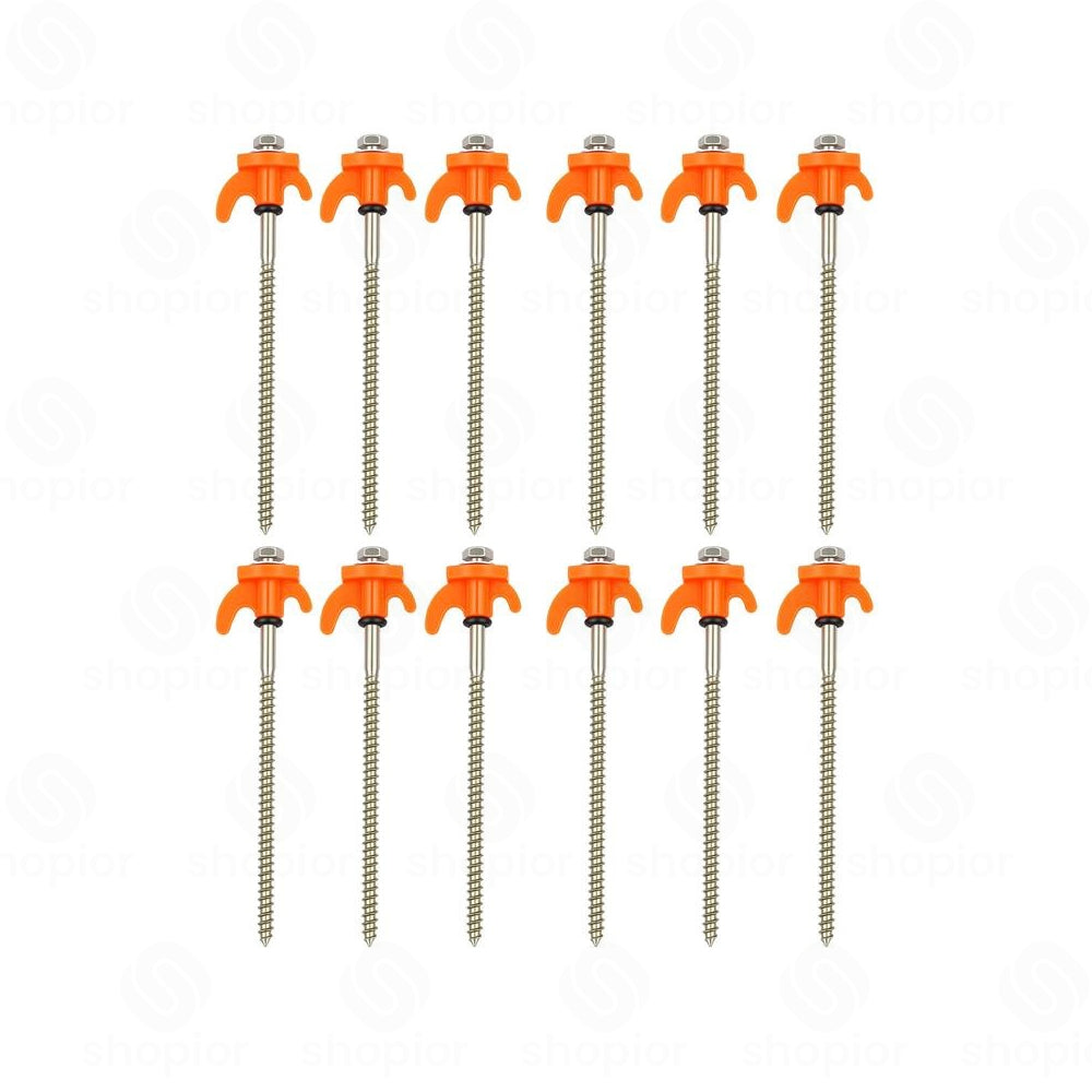 Heavy Duty Metal Tent Peg Set – Forged Steel Stakes for Tents, Gazebos, Awnings & Ground Sheets