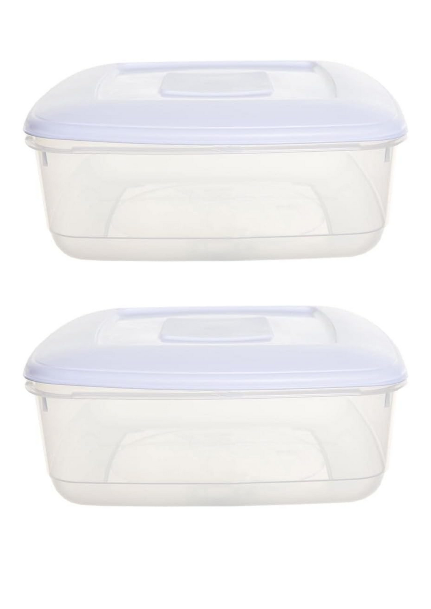 shopior 7L Clear Plastic Food Storage Container with Airtight Lid | Kitchen Food Box for Meal Prep, Dry Food, Flour, Rice, Pasta & Cereal – Xmas Cake Storage Box - (Pack of 1)