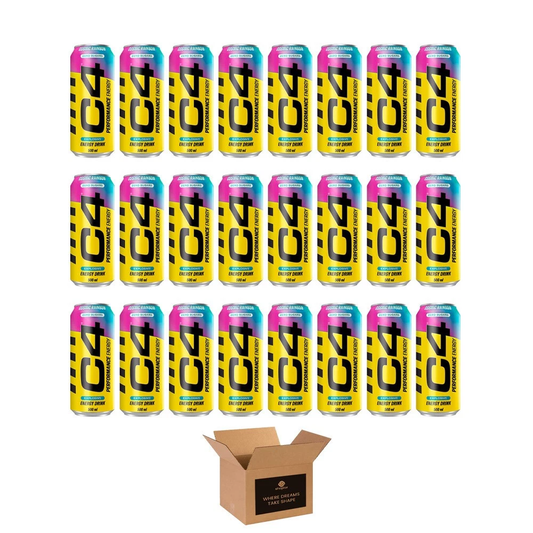 C4 Performance Energy Drink 500ml – Sugar Free Energy Boost with 160mg Caffeine, 1050mg Taurine & 250mg Betaine | Explosive Energy, Great Taste, Zero Sugar