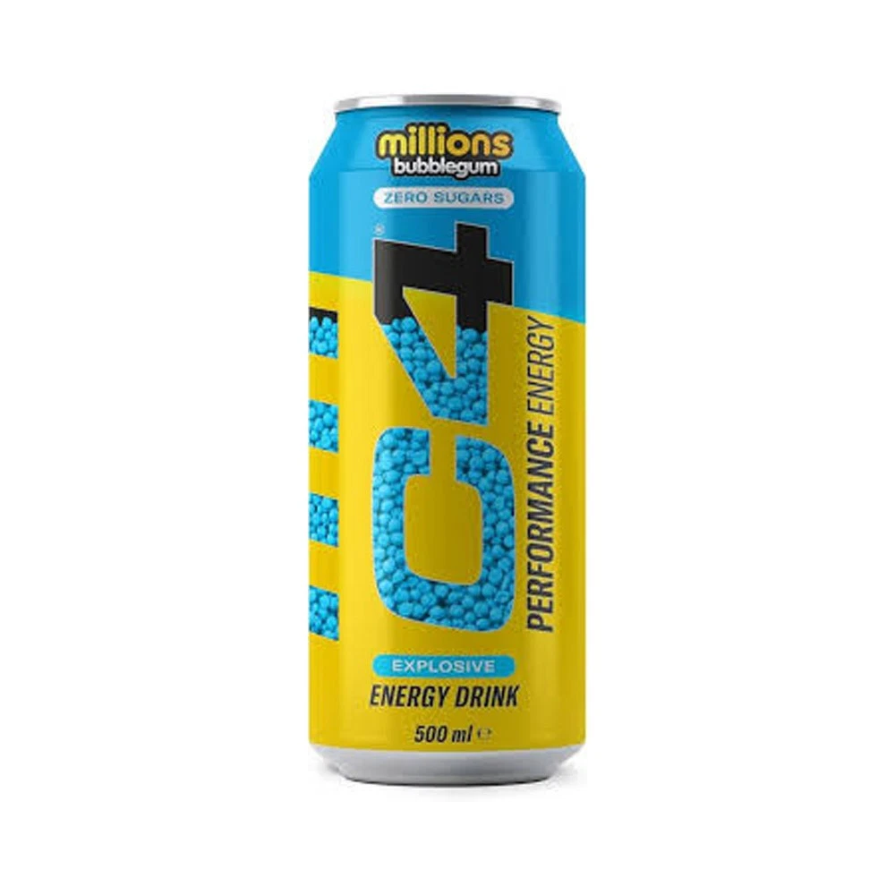 C4 Performance Energy Drink 500ml – Sugar Free Energy Boost with 160mg Caffeine, 1050mg Taurine & 250mg Betaine | Explosive Energy, Great Taste, Zero Sugar