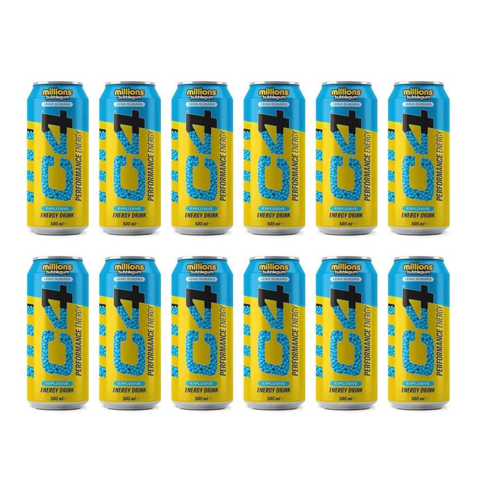 C4 Performance Energy Drink 500ml – Sugar Free Energy Boost with 160mg Caffeine, 1050mg Taurine & 250mg Betaine | Explosive Energy, Great Taste, Zero Sugar