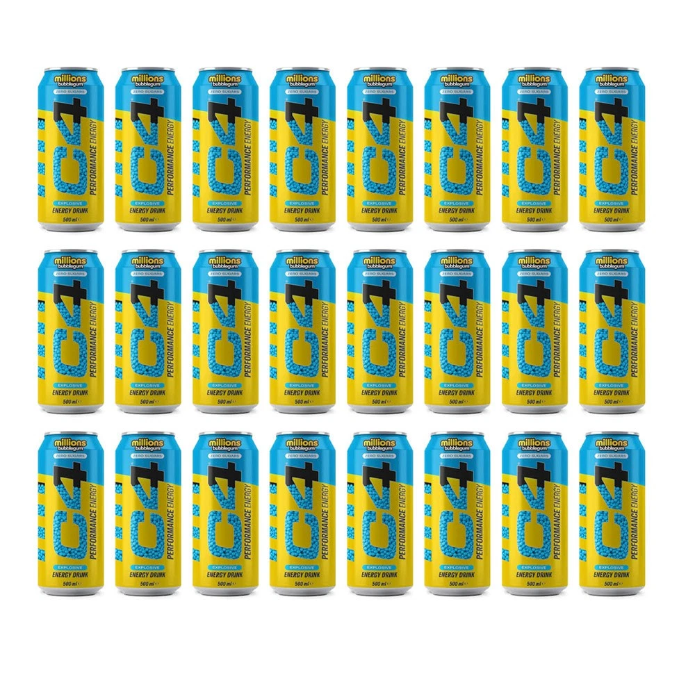 C4 Performance Energy Drink 500ml – Sugar Free Energy Boost with 160mg Caffeine, 1050mg Taurine & 250mg Betaine | Explosive Energy, Great Taste, Zero Sugar
