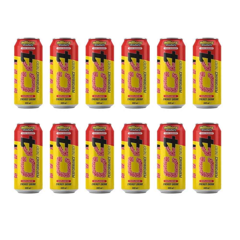 C4 Performance Energy Drink 500ml – Sugar Free Energy Boost with 160mg Caffeine, 1050mg Taurine & 250mg Betaine | Explosive Energy, Great Taste, Zero Sugar