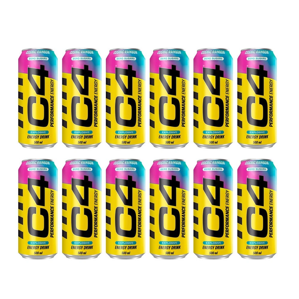 C4 Performance Energy Drink 500ml – Sugar Free Energy Boost with 160mg Caffeine, 1050mg Taurine & 250mg Betaine | Explosive Energy, Great Taste, Zero Sugar