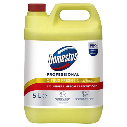 Domestos Professional Citrus Fresh Thick Bleach 5L - 1Pack