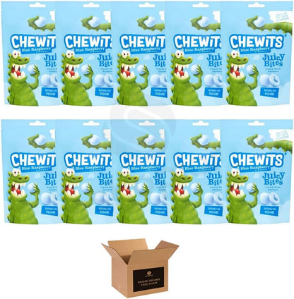 Juicy Bites – Blue Raspberry, Apple, Lemon Sour | Fruity Chewy Sweets Candy Bars