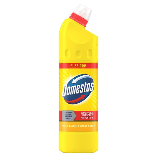 Domestos Thick Bleach Citrus Fresh Pack of 9x750ml