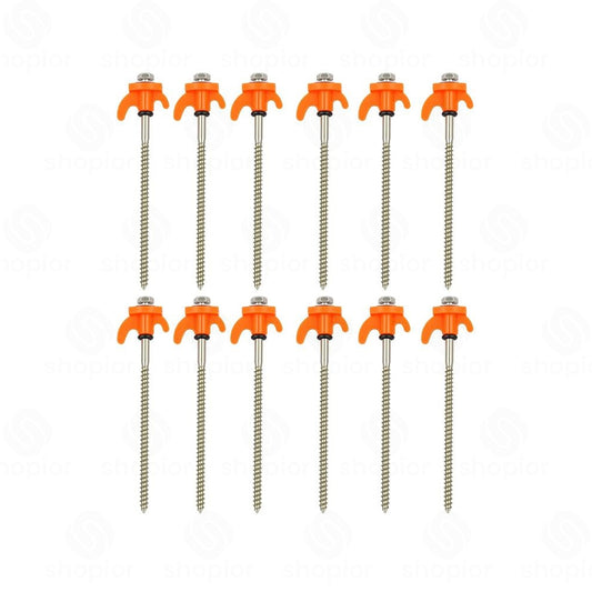 Heavy Duty Metal Tent Peg Set – Forged Steel Stakes for Tents, Gazebos, Awnings & Ground Sheets