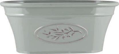 Fargro Plastic Outdoor Classic Olive Trough Planter With Glossy Finish 38cm Frost Proof Long Lasting Flower Pot Garden Planter- (Green) (KA200328GN)
