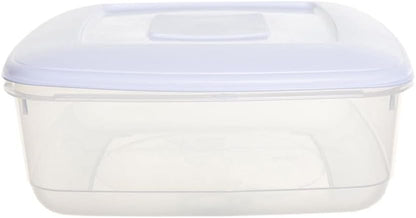 shopior 7L Clear Plastic Food Storage Container with Airtight Lid | Kitchen Food Box for Meal Prep, Dry Food, Flour, Rice, Pasta & Cereal – Xmas Cake Storage Box - (Pack of 1)