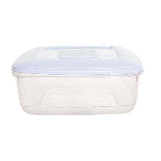 shopior 7L Clear Plastic Food Storage Container with Airtight Lid | Kitchen Food Box for Meal Prep, Dry Food, Flour, Rice, Pasta & Cereal – Xmas Cake Storage Box - (Pack of 1)