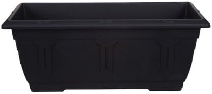 Whitefurze G02064 60cm Venetian Patio Planter - Black