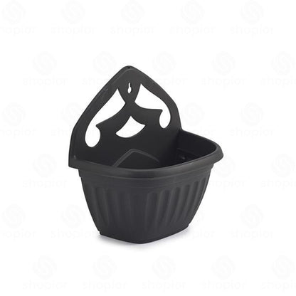 Athens Wall Planter 32cm – Decorative Ribbed Indoor & Outdoor Wall Mounted Plant Pot for Flowers