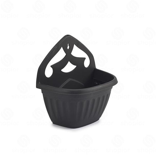 Athens Wall Planter 32cm – Decorative Ribbed Indoor & Outdoor Wall Mounted Plant Pot for Flowers