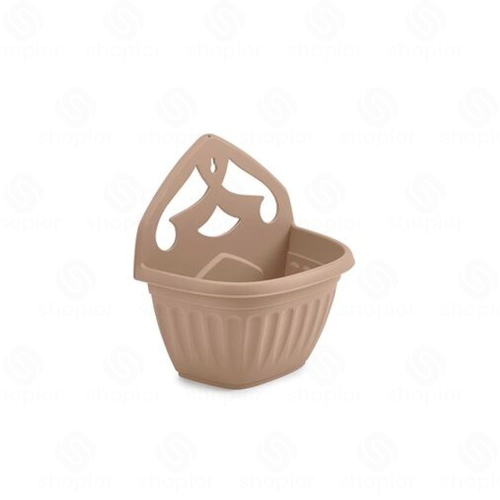 Athens Wall Planter 32cm – Decorative Ribbed Indoor & Outdoor Wall Mounted Plant Pot for Flowers