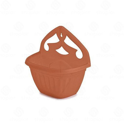 Athens Wall Planter 32cm – Decorative Ribbed Indoor & Outdoor Wall Mounted Plant Pot for Flowers