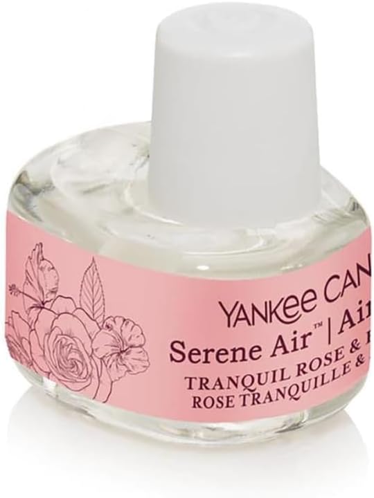 Air Diffuser Fragrance Refill | Natural Fragrances with Essential Oils | Scented Refills | Up to 4 Weeks of Long Lasting Scent - 17ml (Single - Pack 1, Tranquil Rose & Hibiscus)