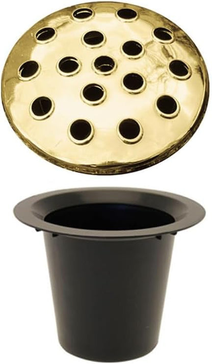 Black Plastic Grave Vase with Lid – Memorial Flower Holder for Headstones, Cemetery Vase for Artificial & Fresh Flowers | Weatherproof Grave Flower Pot for Marble or Stone Memorials – (2, Silver-Top)
