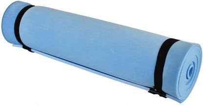 Yoga & Camping Roll Mat | Waterproof Lightweight Foam Camping Mat with EVA Padding, Elastic Straps | Roll Up Sleeping Mat for Outdoor Hiking, Festivals, Fishing, Travel, Fitness & Exercise – 180x50cm