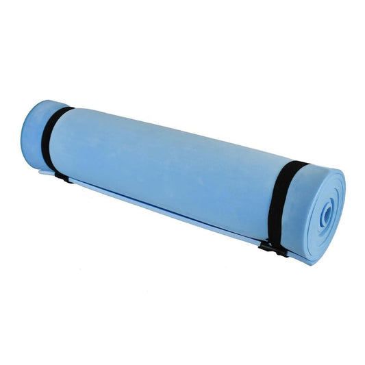 Yoga & Camping Roll Mat | Waterproof Lightweight Foam Camping Mat with EVA Padding, Elastic Straps | Roll Up Sleeping Mat for Outdoor Hiking, Festivals, Fishing, Travel, Fitness & Exercise – 180x50cm