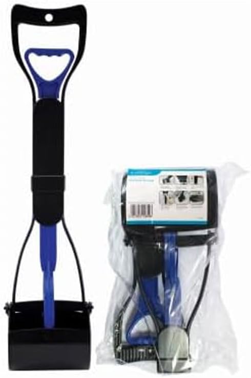 Pooper Scooper for Large, Medium, and Small Dogs – 60cm Long Handle for Pet Waste Pickup on Grass, Dirt, or Gravel – Litter Scoop | Poop Picker for Dogs and Cats | Pet Supplies Cleanup Tool for Indoor