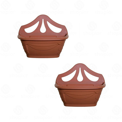 Venetian Wall Planter 42cm, 7L – Decorative Indoor & Outdoor Hanging Wall Mounted Plant Pot