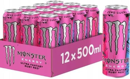 Monster energy ultra fantasy ruby red 12x500ml
