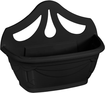 Whitefurze G02054 31cm Venetian Wall Planter - Forest Green