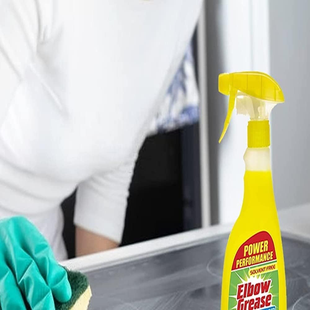 Elbow Grease Multi Surface Degreaser Spray Bottle | Kitchen Laundry Household Cleaner | Clothes Stain Remover - Antibacterial & Multipurpose Spray | Yellow, 500ml (2)