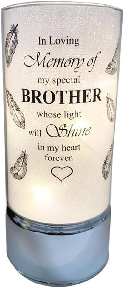 David Fischhoff Family Members Light Up Memorial Light Tube Sparkly Shimmering Indoor Decoration Brother