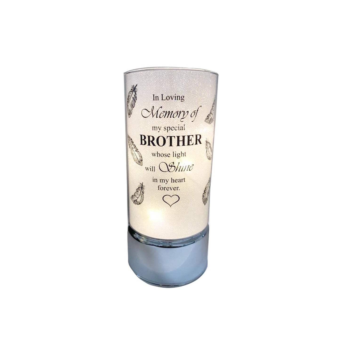 David Fischhoff Family Members Light Up Memorial Light Tube Sparkly Shimmering Indoor Decoration Brother