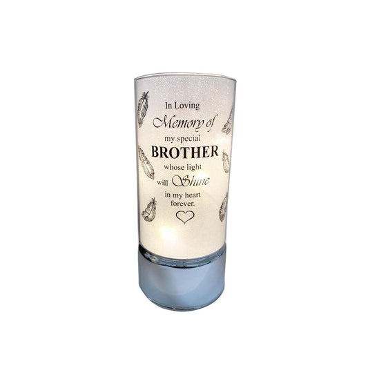 David Fischhoff Family Members Light Up Memorial Light Tube Sparkly Shimmering Indoor Decoration Brother