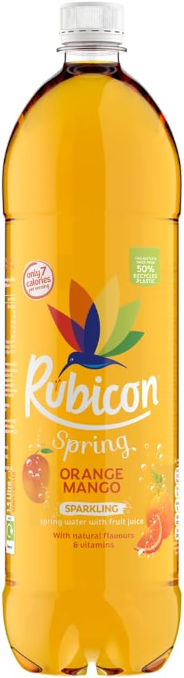 Rubicon Spring Vits Black Cherry Pomegranate Still Vitamin Water - 15 Calories per bottle for healthy hydration - Drinks Multipack 12 x 500ml Bottles