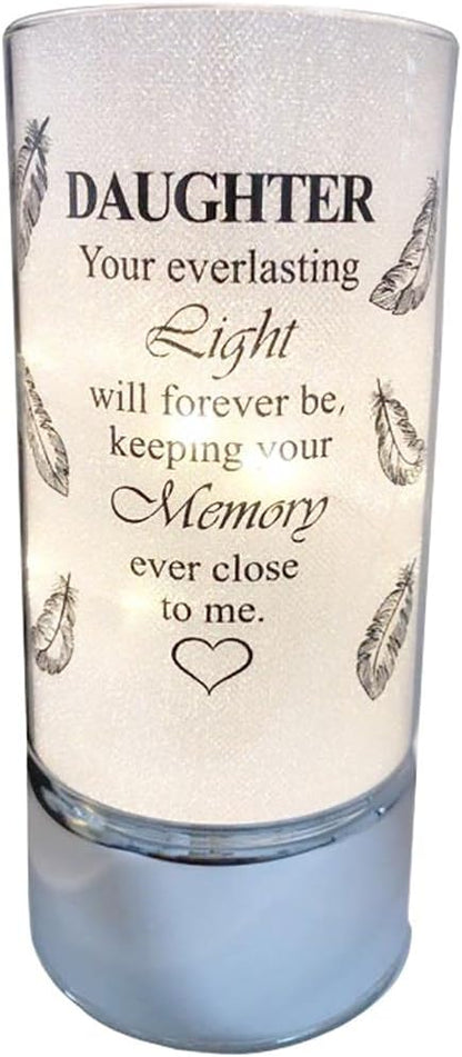David Fischhoff Family Members Light Up Memorial Light Tube Sparkly Shimmering Indoor Decoration Daughter