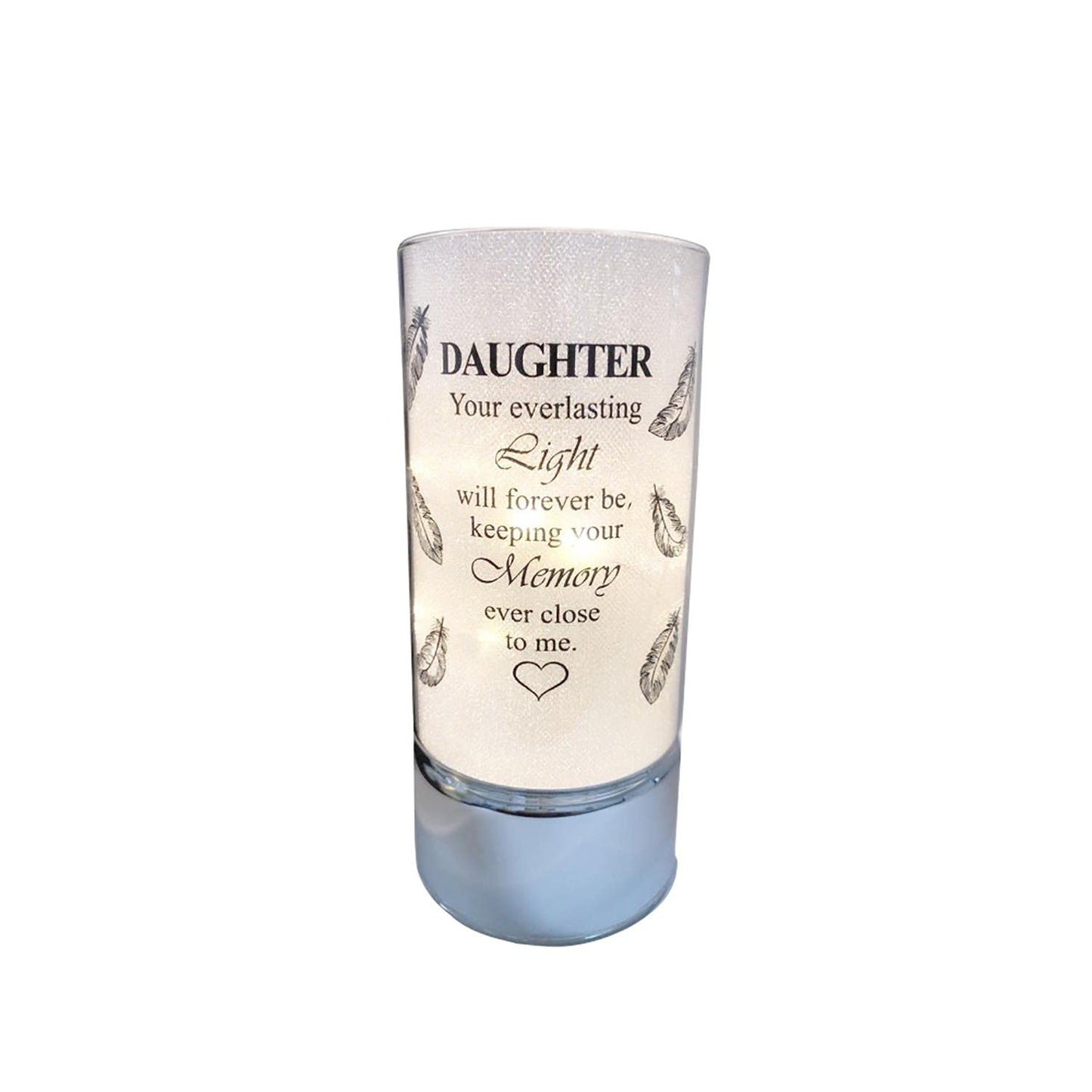 David Fischhoff Family Members Light Up Memorial Light Tube Sparkly Shimmering Indoor Decoration Daughter