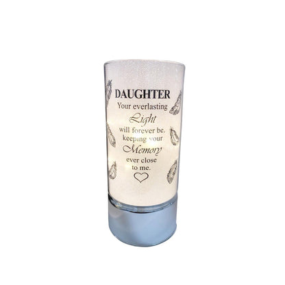 David Fischhoff Family Members Light Up Memorial Light Tube Sparkly Shimmering Indoor Decoration Daughter