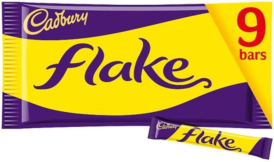 Cadbury Flake 99 Milk Chocolate Bars, Perfect for Ice Creams, Baking and Culinary Use (Box of 144 Bars)