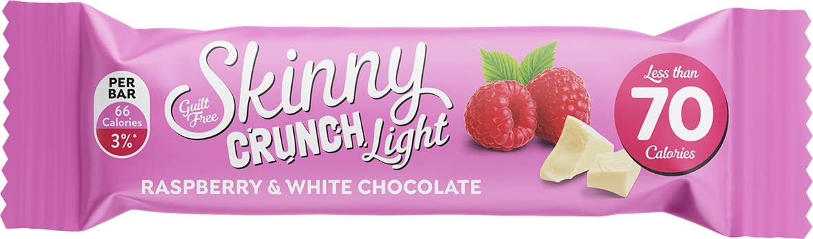 Skinny Crunch Light Raspberry and White Chocolate 10 x 5 x 19g