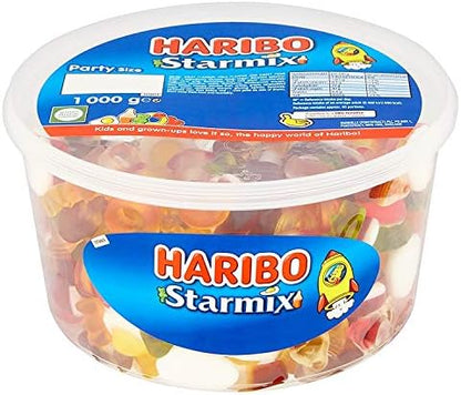 Haribo Starmix Sweets Party Tub, 1kg
