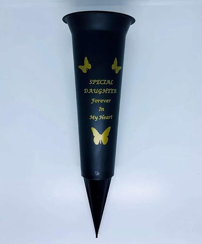 Special Nan Verse Graveside Memorial Grave Spiked Flower Vase