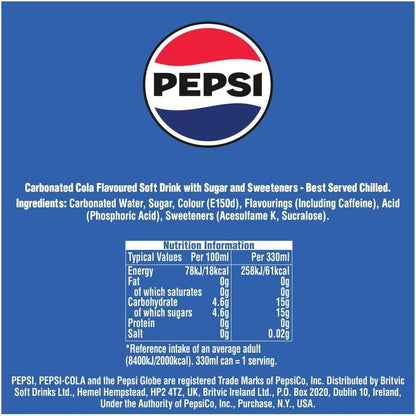 Pepsi Regular 500ml (Pack of 24)