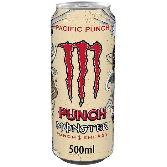 Monster Energy Pacific Punch, 12 x 500 ml, disposable box, with a mix of raspberry, guava and cherries