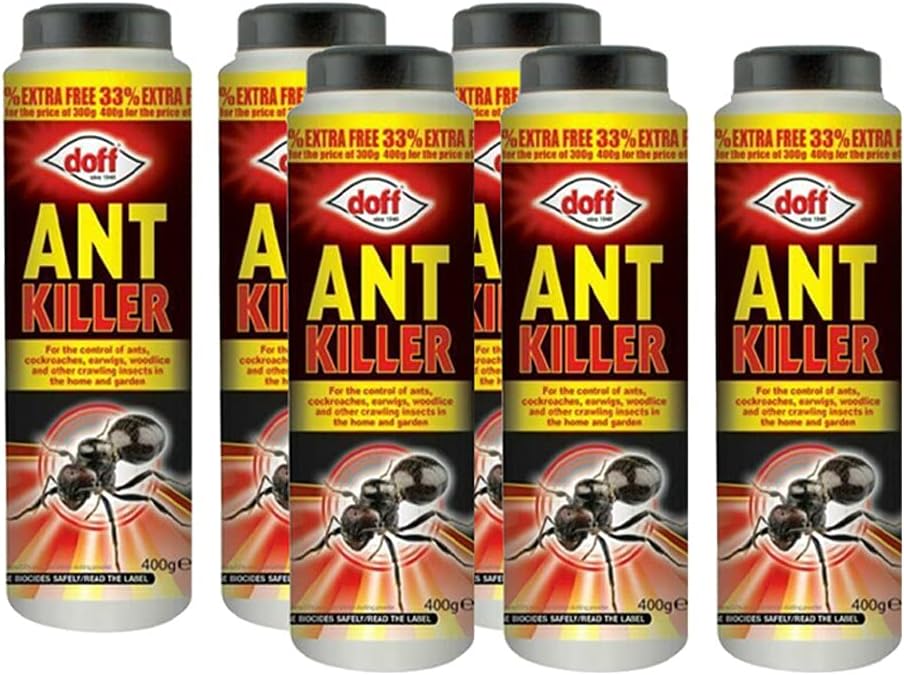 Ant Killer Powder for Indoor and Outdoor Use - Strongest Ant Killer for Lawns, Home, Garden to Kill Ants, Cockroaches, Woodlice, Earwigs and Crawling Insects (Pack of 2)