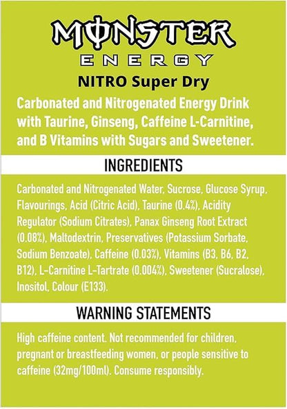 Monster Nitro 12x 500ml Super Dry