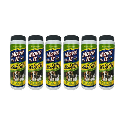 Natural Non-Toxic Cat & Dog Repellent Granules | Effective Indoor & Outdoor Deterrent for Home & Garden | Extra Strong Cat & Dog Protection | 240g (Pack of 6)