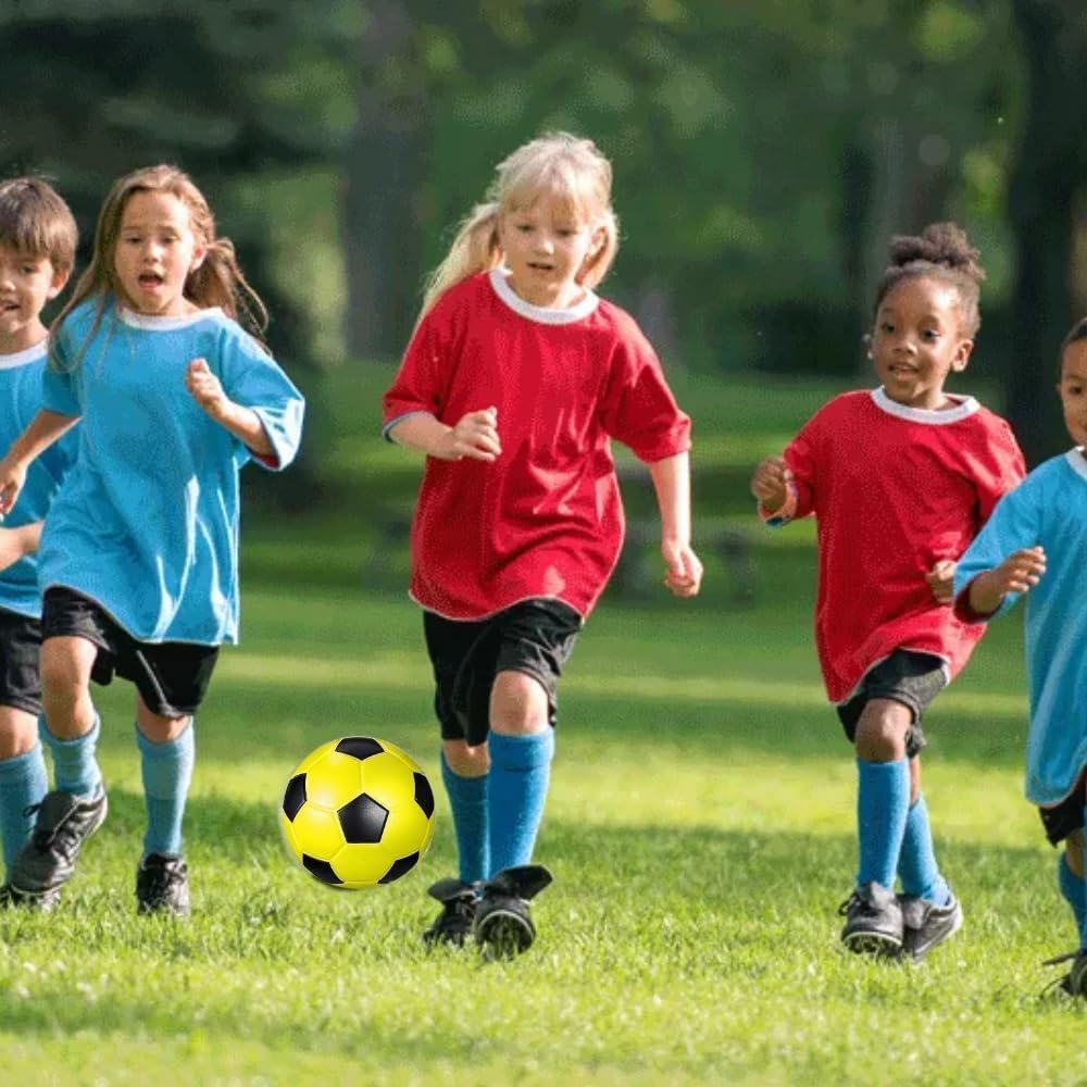 shopior Mini Soccer Ball for Kids & Adults – Soft, Durable Football for Practice, Training & Play – Ideal for Indoor and Outdoor Fun – Compact Size, Multi-Colour Design