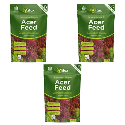 Acer Feed, Suitable For All Japanese Maple In Borders, Pots & Containers, Promotes For Strong Healthy Growth - 900 Grams (Pack of 3)